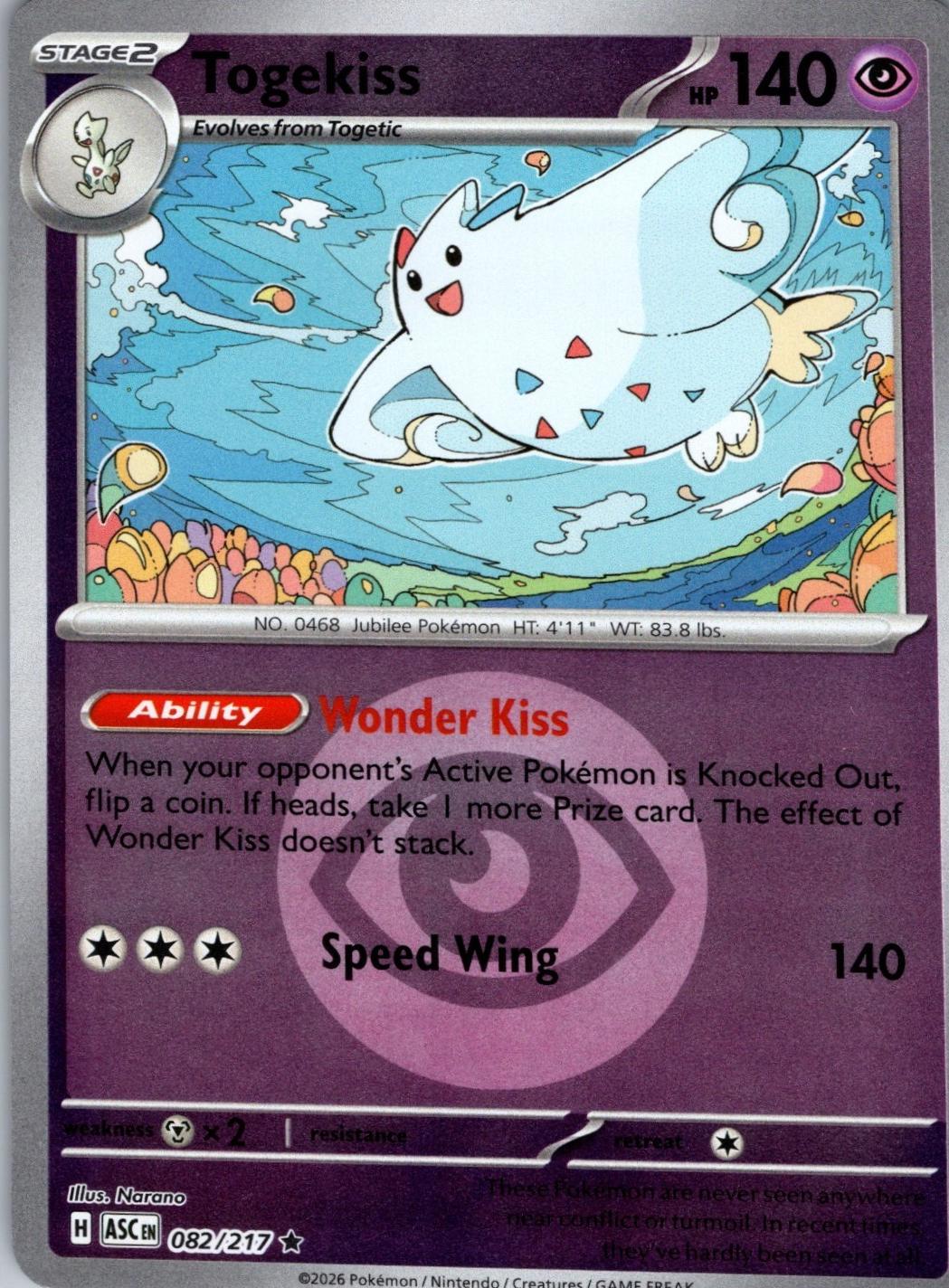 Ascended Heroes Togekiss [Ball] Pokémon card